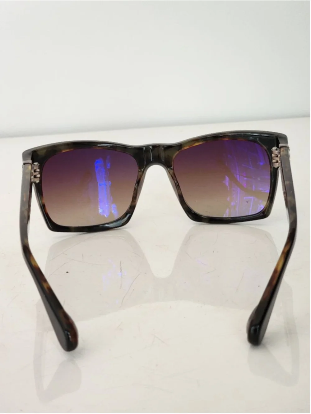 ANN DEMEULEMEESTER Cat Eye Tortoise Square Gradient Sunglasses NEW 53 mm